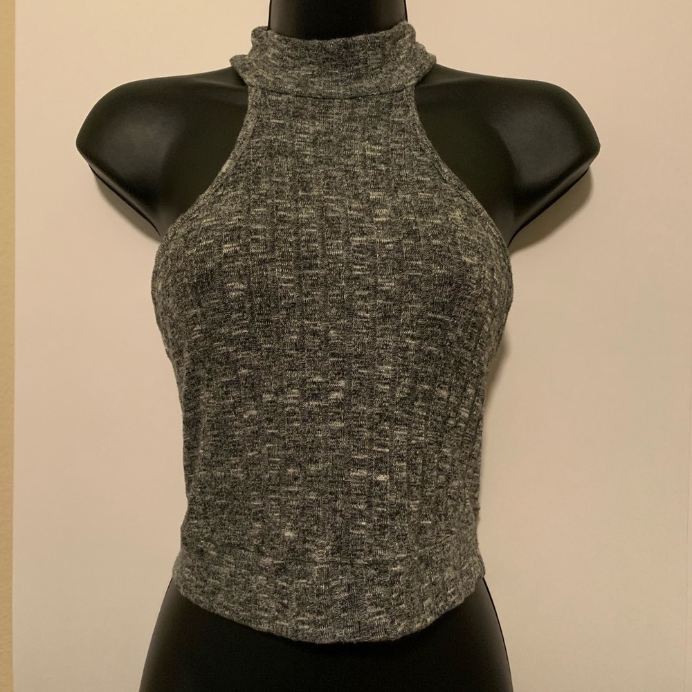 ‼️FINAL PRICE‼️ Vintage Grey Sleeveless Turtleneck